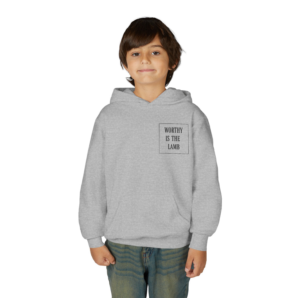 Youth Hoodie – 'Worthy Is The Lamb' Sweatshirt