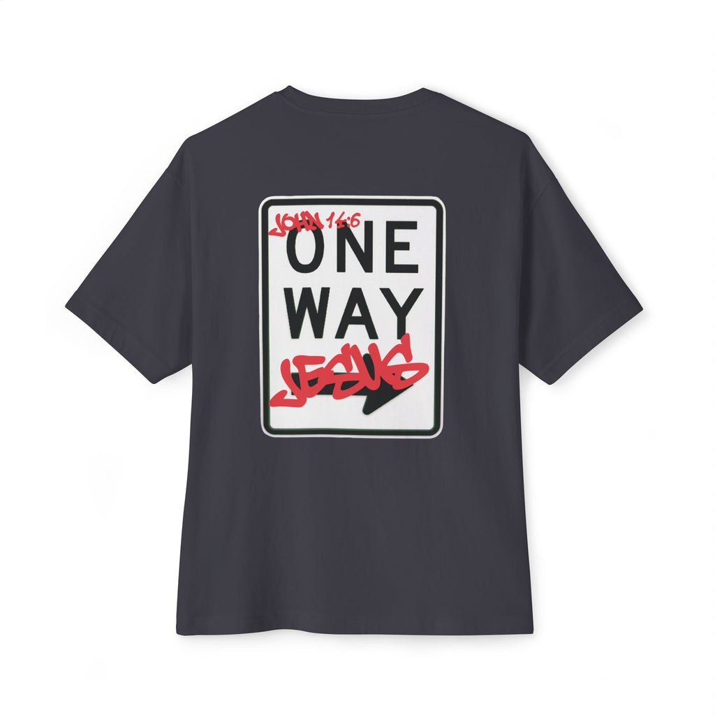One Way Sign Graphic Tee — Boxy T‑Shirt