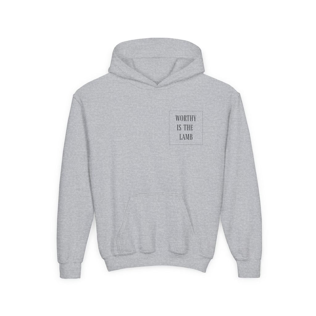 Youth Hoodie – 'Worthy Is The Lamb' Sweatshirt
