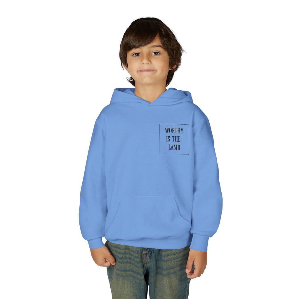 Youth Hoodie – 'Worthy Is The Lamb' Sweatshirt