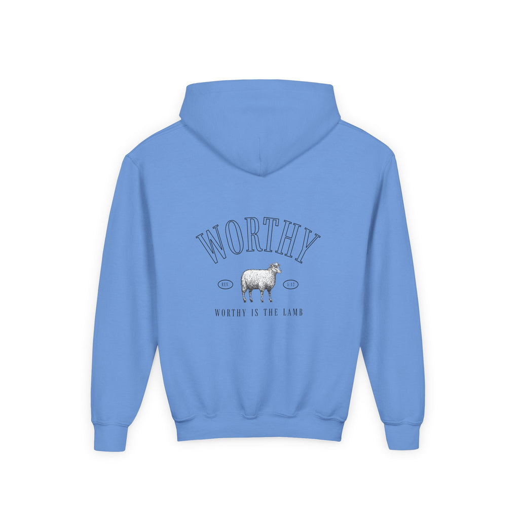 Youth Hoodie – 'Worthy Is The Lamb' Sweatshirt
