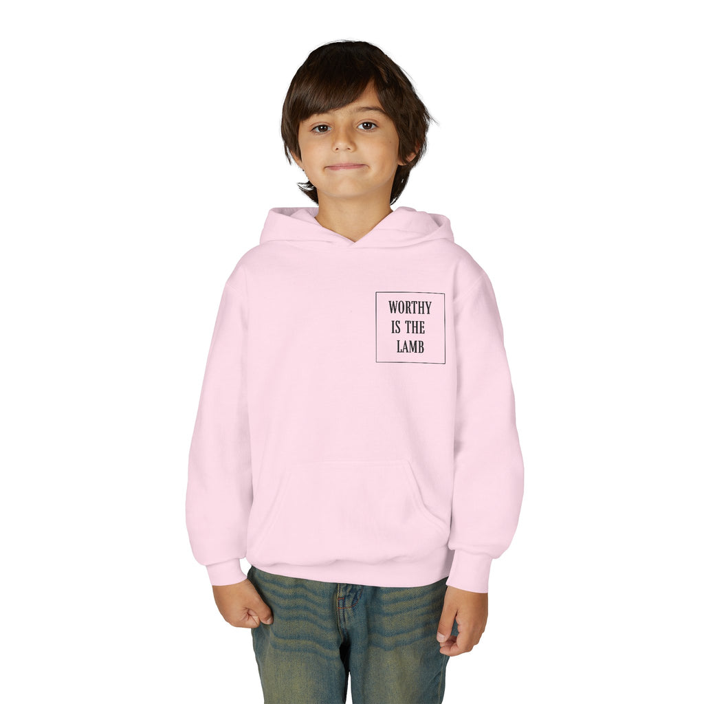Youth Hoodie – 'Worthy Is The Lamb' Sweatshirt